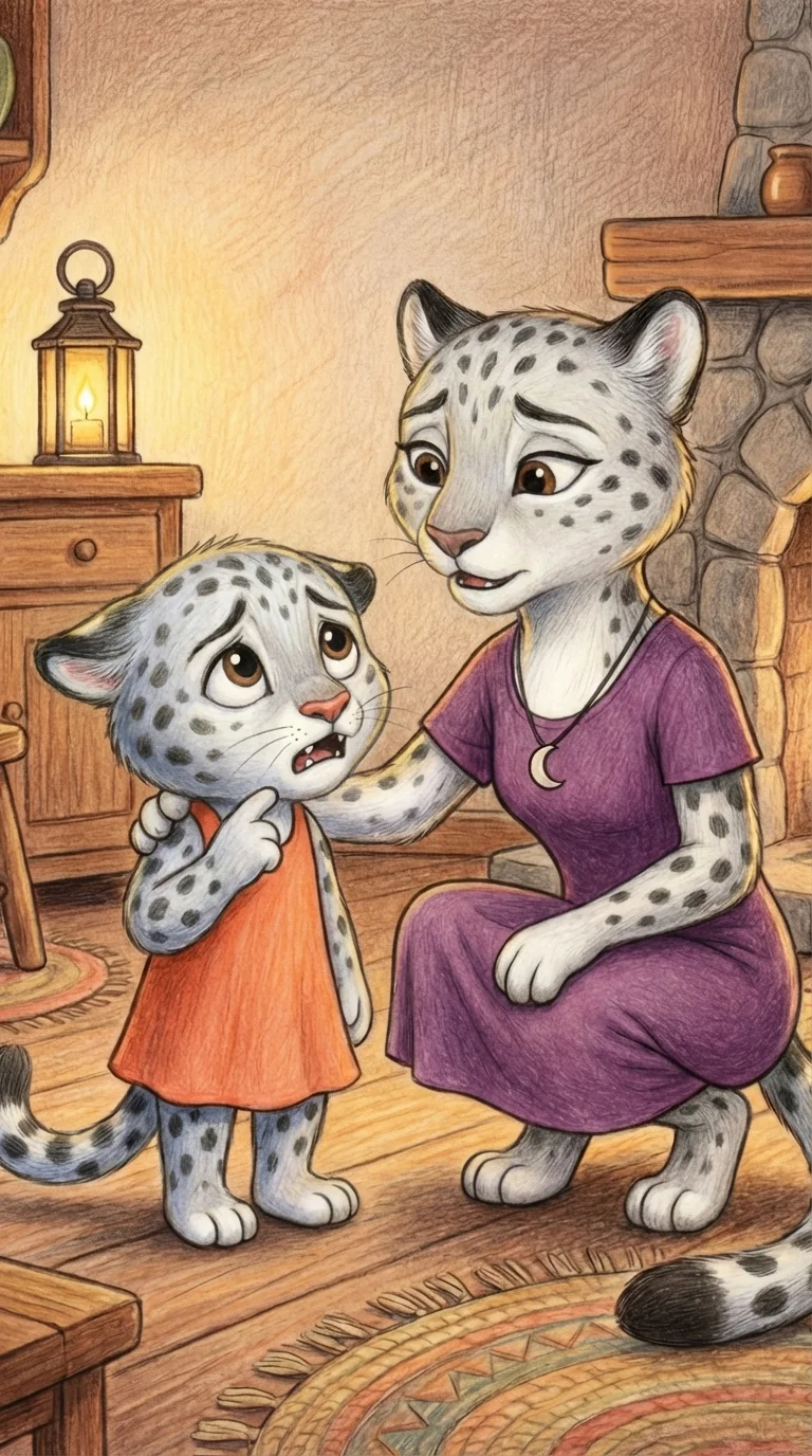 Liska shows Mama her tooth