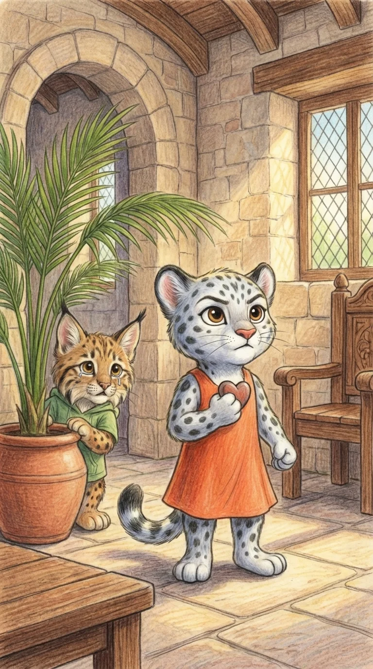 Liska with her courage stone