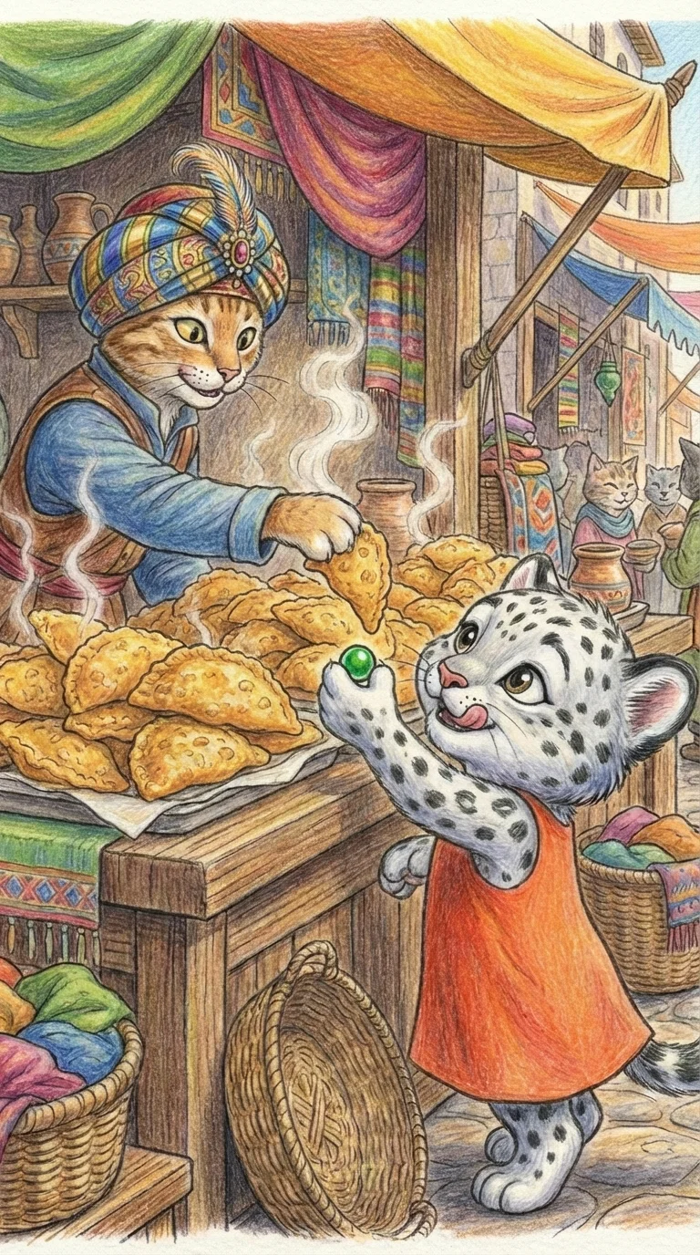 Liska buying a cheburek