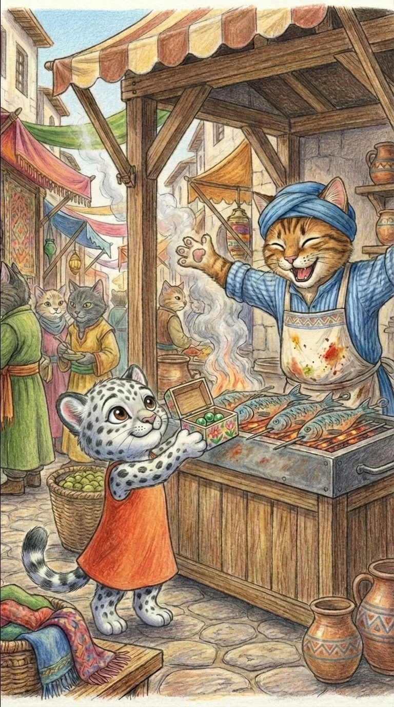 Liska buying a kebab
